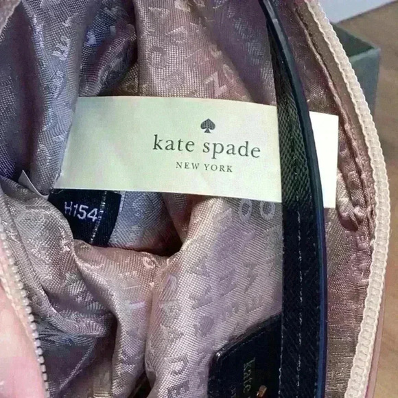 Kate Spade Glitter Pink Crossbody with Black Bow - Picture 10 of 12